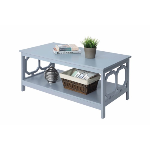 PEMBERLY ROW  Coffee Table In Gray Wood Finish With Shelf