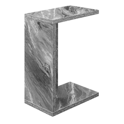 CONVENIENCE CONCEPTS  Northfield Admiral C End Table In Faux Marble Wood In Gray