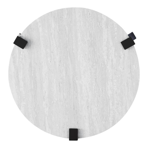 Furniture of America Marwell Metal 3-Piece Coffee Table Set in Antique White