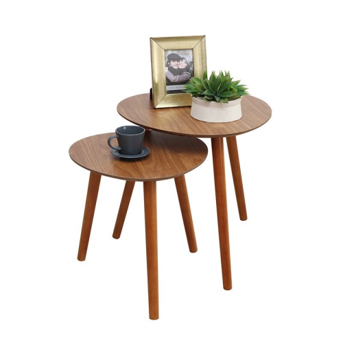 CONVENIENCE CONCEPTS  Oslo Java Nesting End Tables In Cherry Wood Finish