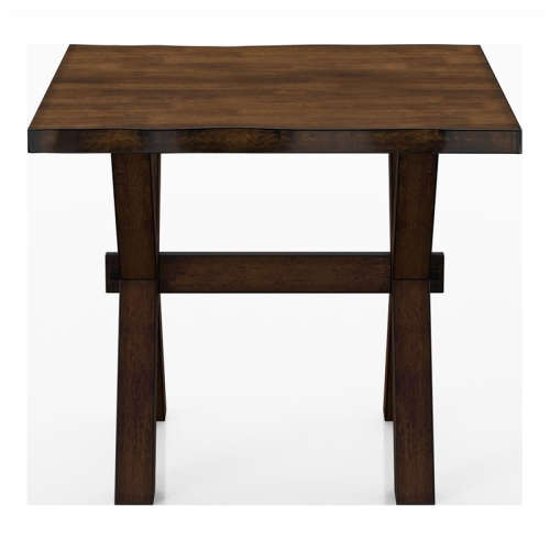 FURNITURE OF AMERICA  Bradden Transitional Solid Wood End Table In Walnut