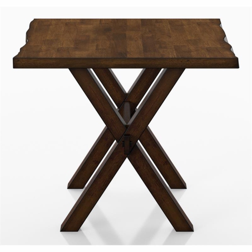 Furniture of America Bradden Transitional Solid Wood End Table in Walnut