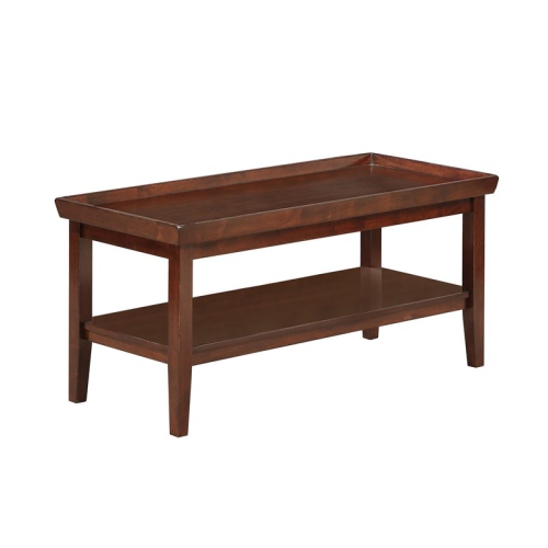 Convenience Concepts Ledgewood Coffee Table in Espresso Wood Finish