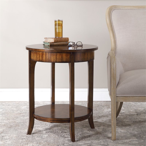 Bowery Hill Contemporary End Table in Old Barn