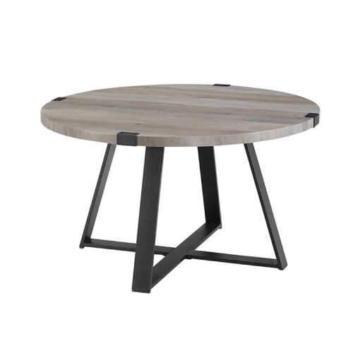 PEMBERLY ROW  30 Metal Coffee Table In Gray Wash And Black