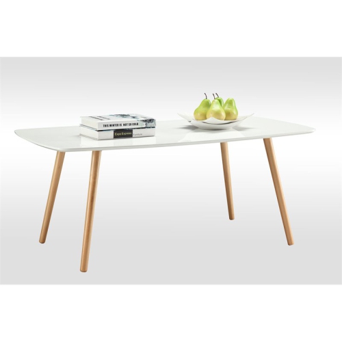 CONVENIENCE CONCEPTS  Oslo Rectangular Coffee Table In Wood Finish In White