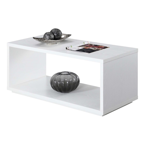 Convenience Concepts Northfield Admiral Coffee Table in White Wood Finish