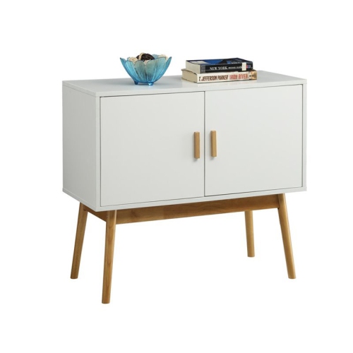 PEMBERLY ROW  Storage Console Table In In White