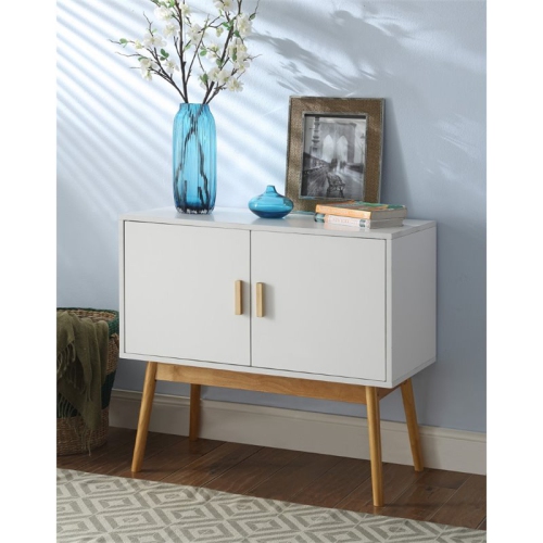 Pemberly Row Storage Console Table in White
