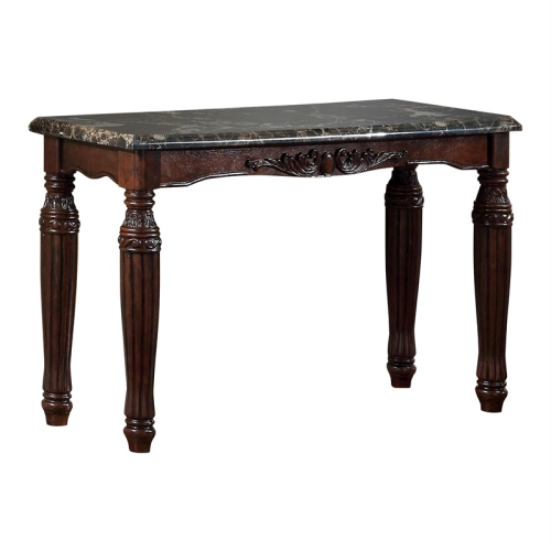 Bowery Hill Traditional Wood Console Table in Espresso