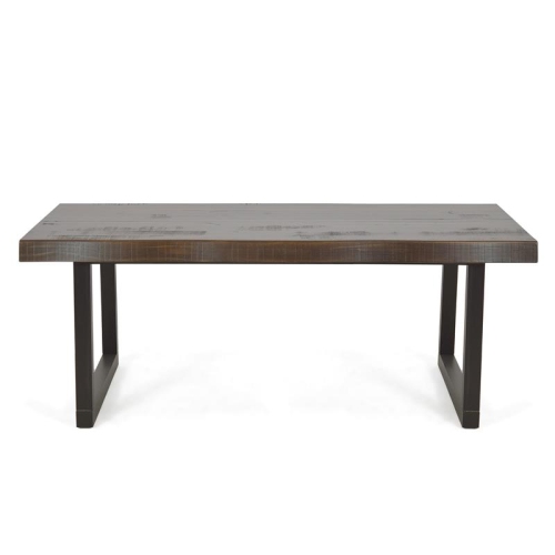 Jennings Live Edge Cherry and Ebony Wood Cocktail Table