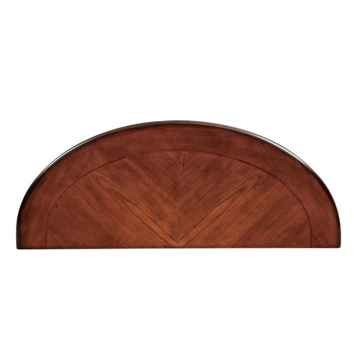 Bowery Hill Traditional Wood 2-Shelf Console Table Brown Cherry