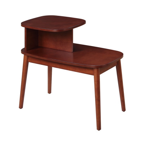 CONVENIENCE CONCEPTS  Maxwell Mid-Century End Table In Wood Finish In Mahogany