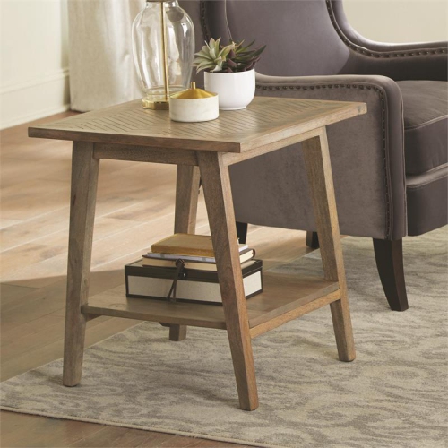 Steve Silver Milani Natural Wood Square End Table