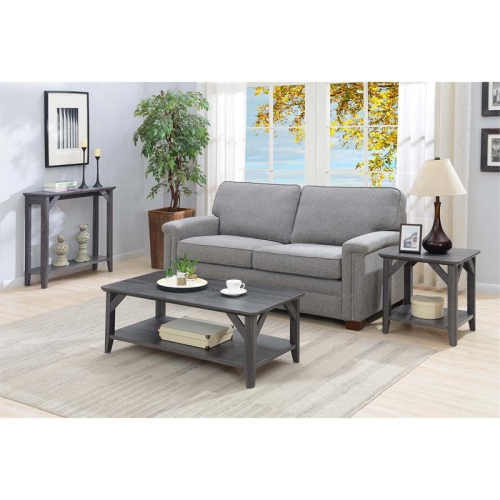 Convenience Concepts Winston Coffee Table in Gray Wood Finish