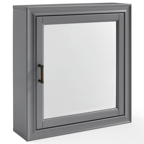 CROSLEY FURNITURE  Tara Mirror Medicine Cabinet In Vintage In Gray