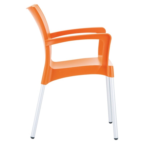 Compamia Dolce Resin Outdoor Arm Chair in Orange