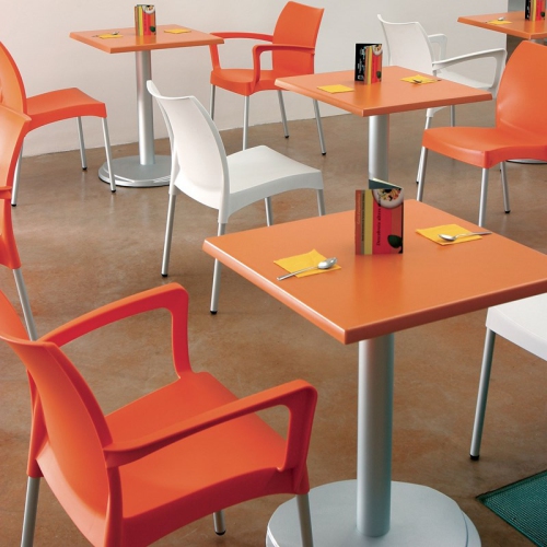 Compamia Dolce Resin Outdoor Arm Chair in Orange