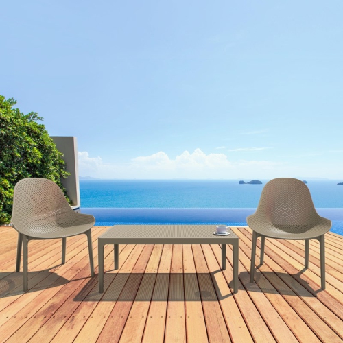 Compamia Sky Patio Chair in Taupe