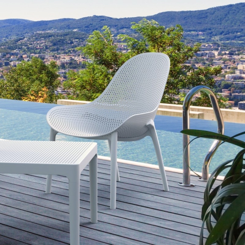Compamia Sky Patio Chair in White