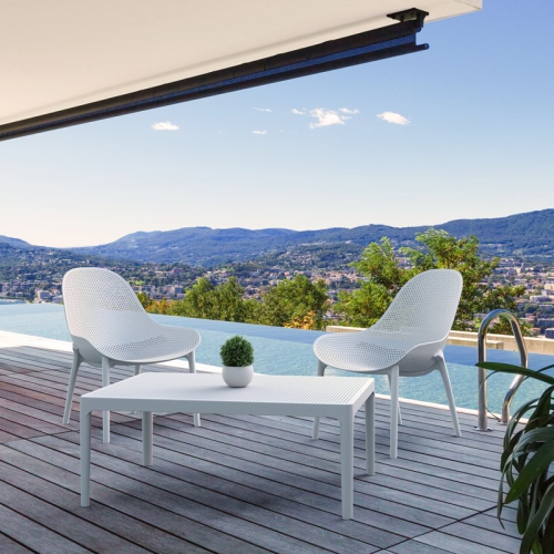 Compamia Sky Patio Chair in White