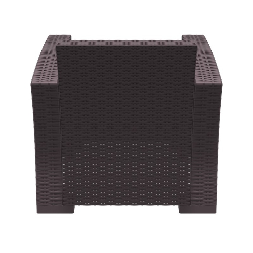 Compamia Monaco Outdoor Club Chair in Brown with Cushion