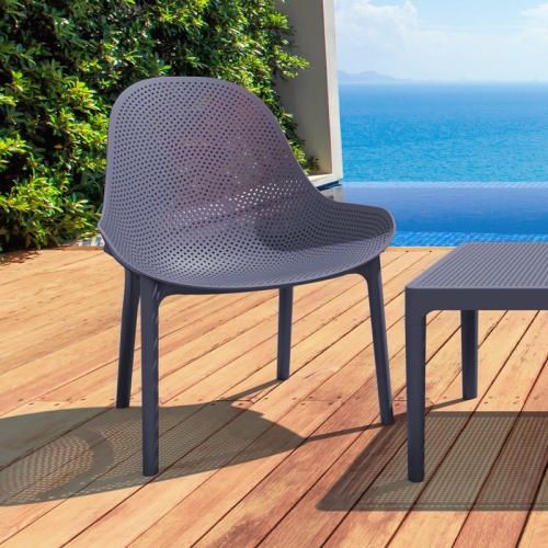 Compamia Sky Patio Chair in Dark Gray
