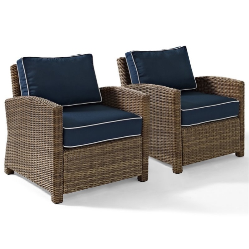PEMBERLY ROW  2 Piece Outdoor Wicker Seating Set