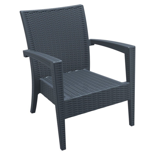 Compamia Miami Outdoor Club Chair in Dark Gray