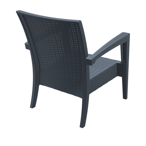 Compamia Miami Outdoor Club Chair in Dark Gray