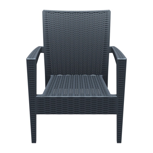Compamia Miami Outdoor Club Chair in Dark Gray