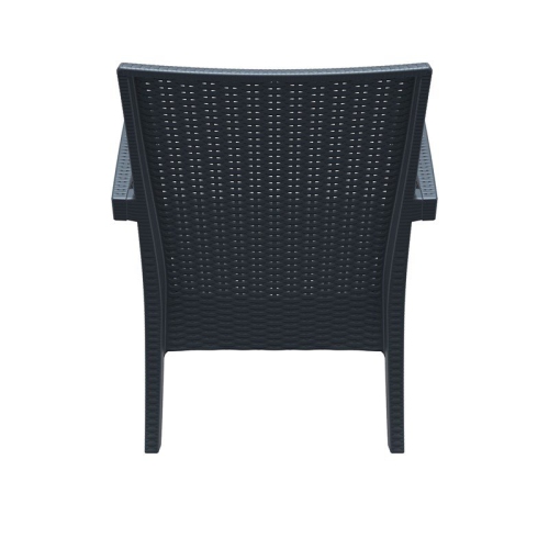 Compamia Miami Outdoor Club Chair in Dark Gray