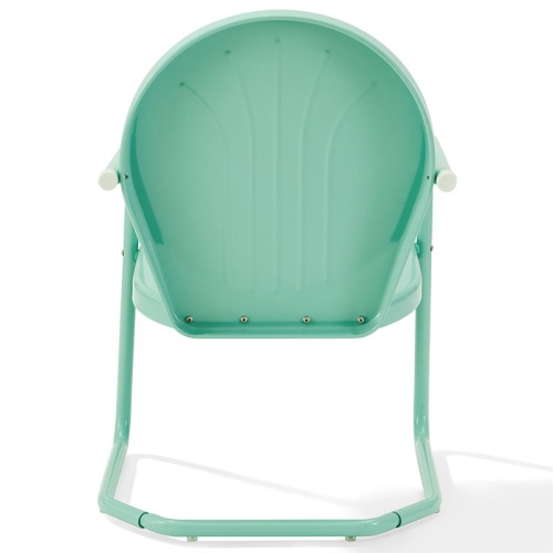 Crosley Griffith Metal Patio Chair in Aqua