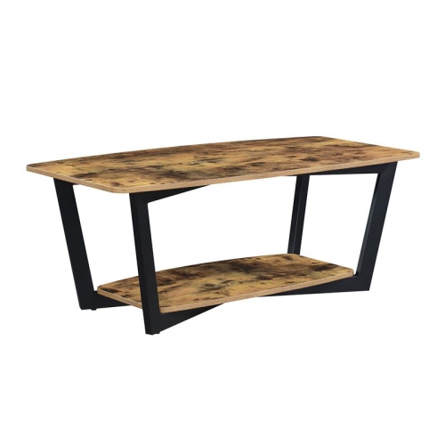 CONVENIENCE CONCEPTS  Graystone Coffee Table With Shelf In Nutmeg Wood Finish