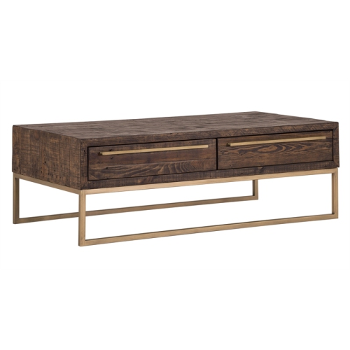 BOWERY HILL  Wood Coffee Table In Smokey Taupe