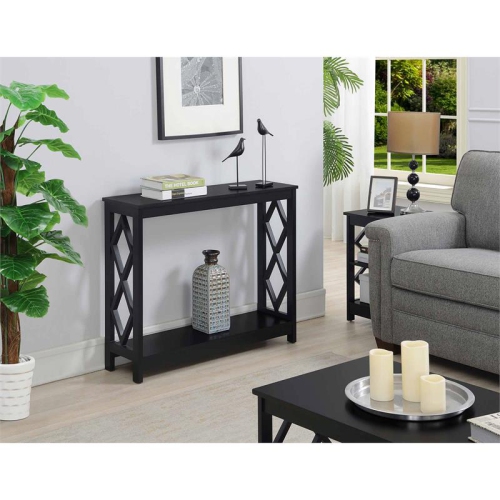 PEMBERLY ROW  Contemporary Console Table In Wood Finish In Black