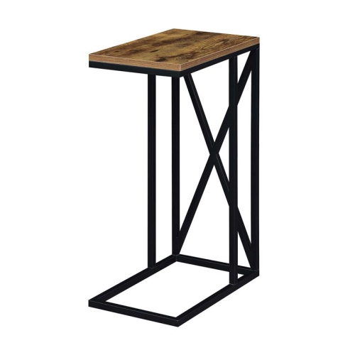 CONVENIENCE CONCEPTS  Tucson C End Table In Nutmeg Wood Finish And X Metal Frame