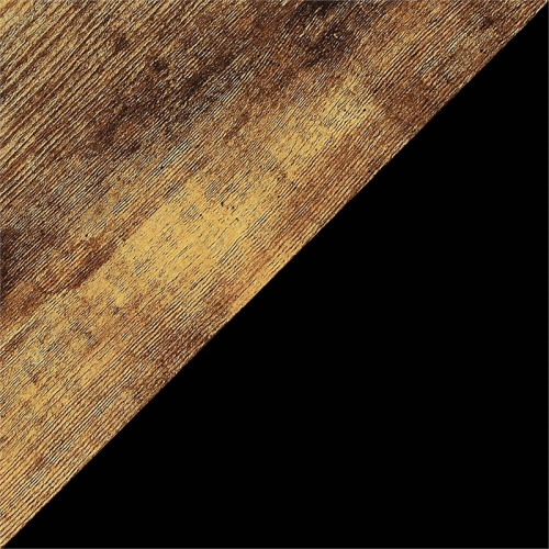 Convenience Concepts Tucson C End Table in Nutmeg Wood Finish and X Metal Frame