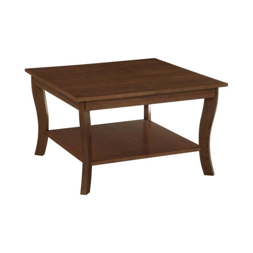 PEMBERLY ROW  Square Coffee Table In Espresso Wood