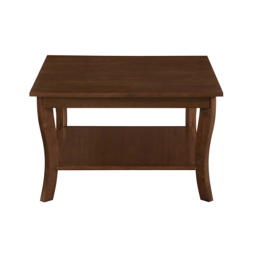 Pemberly Row Square Coffee Table in Espresso Wood