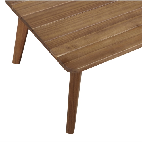 Riverbay Furniture Wood Outdoor Chat Set in Blue