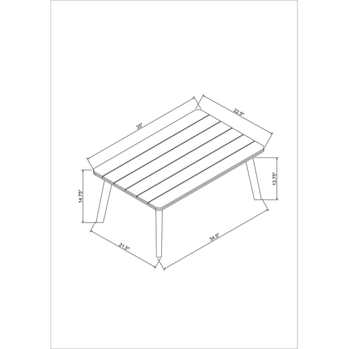 Riverbay Furniture Wood Outdoor Chat Set in Blue