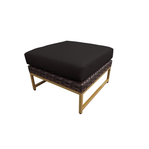 TK Classics AMALFI Ottoman in Gold and Black