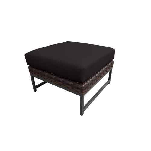 TK CLASSICS  Amalfi Ottoman In Brown And Black