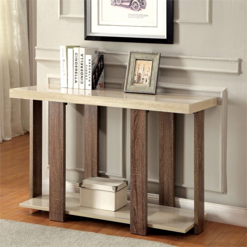 Bowery Hill Console Table in Light Oak