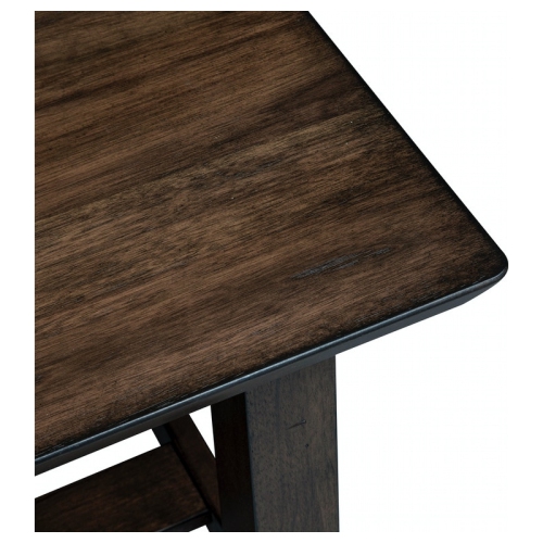 Ventura Blvd Dark Brown Rectangular End Table