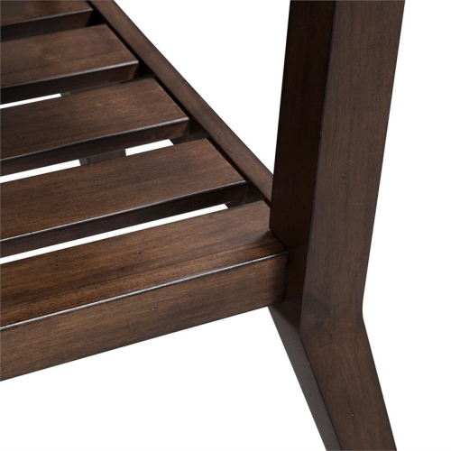 Ventura Blvd Dark Brown Rectangular End Table