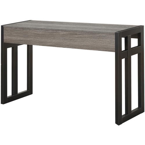 PEMBERLY ROW  Modern Console Table In Weathered Gray Wood And Metal