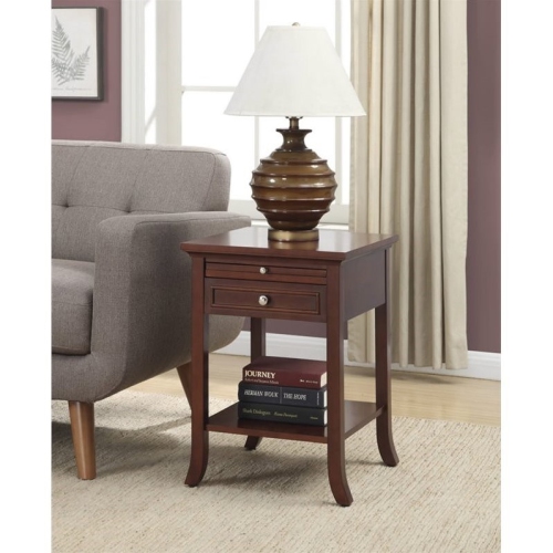 Pemberly Row End Table in Espresso Mahogany Wood Finish Best Buy Canada