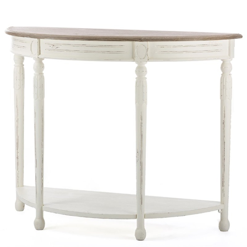 PEMBERLY ROW  Console Table In Antique And Natural In White